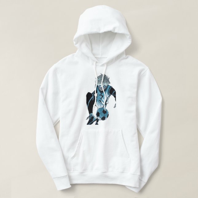 Moletom caractere animado de bloqueio azul (Frente do Design)