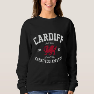 Moletom Cardiff Caerdydd Am Byth Welsh Dragon Cymru Wales