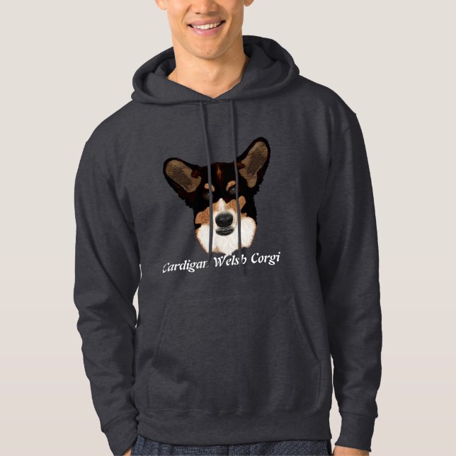 Moletom Cardigan Welsh Corgi Portrait (Frente)