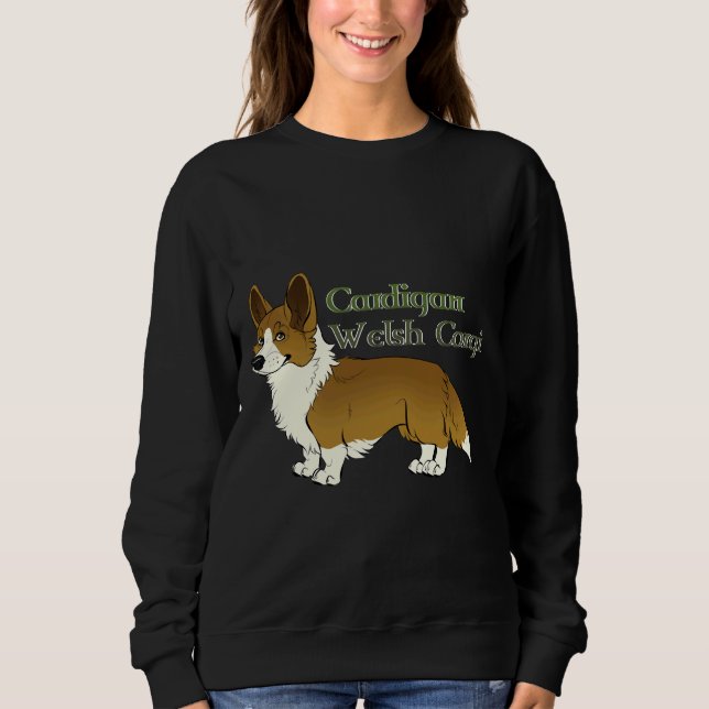 Moletom Cardigan Welsh Corgi Red Ative (Frente)