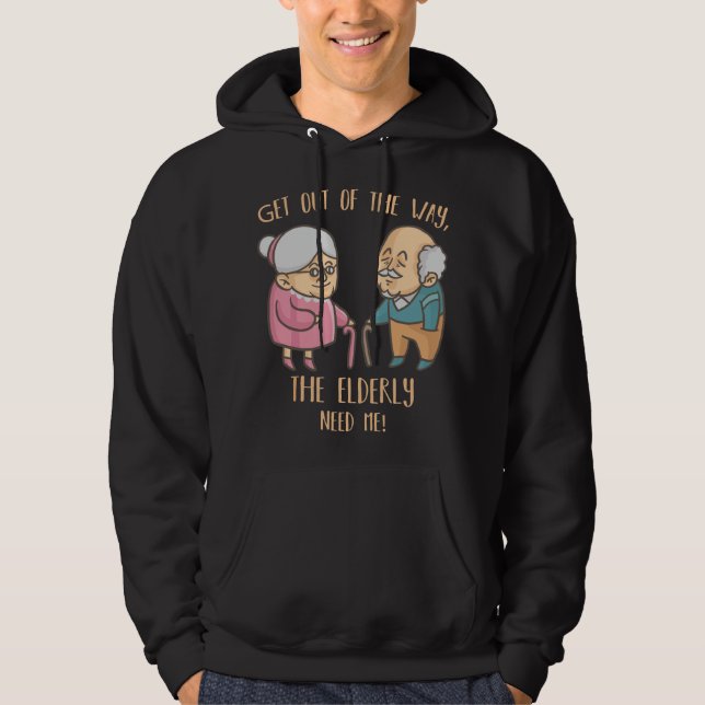 Moletom Caregiver Nurse Funny Elder People Retirement Home (Frente)