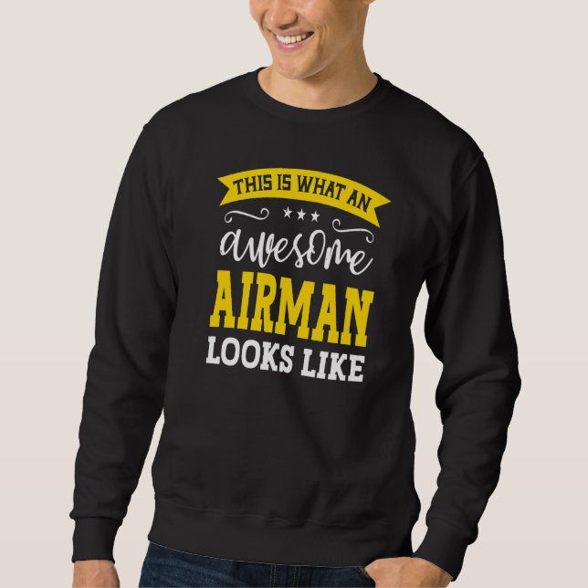 Moletom Cargo do Airman Cargo Empregado Funny Profissional (Frente)
