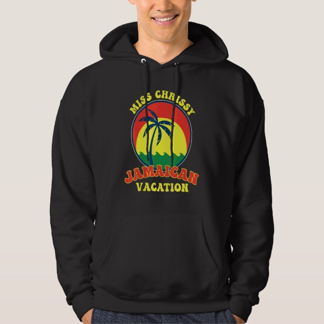 Moletom Caribbean island  Miss Chrissy Jamaican Vacation T (Frente)