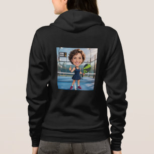 Moletom Caricatura Personalizada de Paddle/Pickleball