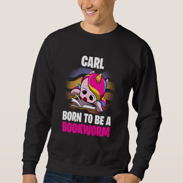Moletom Carl Nascer De Ser Um Bookworm Personalizado (Frente)