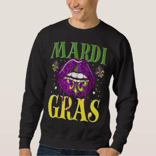 Moletom Carnaval de Mardi Gras, Costume Purple Amp Dourado