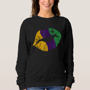 Moletom Carnaval de Mardi Gras, Costume Purple Amp Dourado