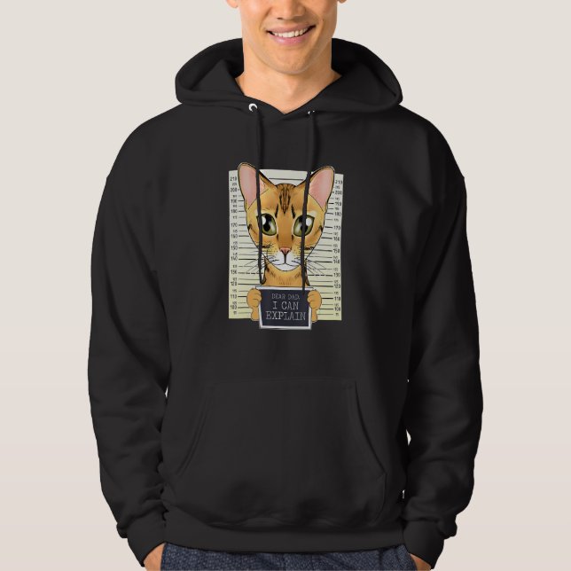 Moletom Caro Pai Posso Explicar Que Bengala Pai De Gato I  (Frente)