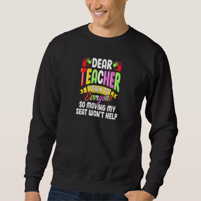Moletom Caro Professor, Eu Falo Com Todos De Volta Para O  (Frente)