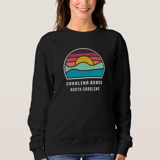 Moletom Carolina Beach North Carolina Cool Minimalist Ocea (Frente)