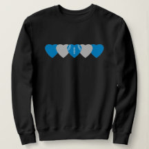 Carolina Panthers Heart Football Dark