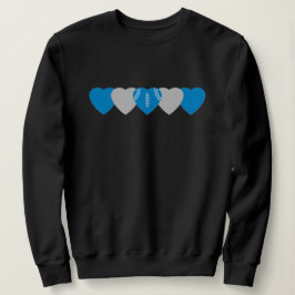 Moletom Carolina Panthers Heart Football Dark