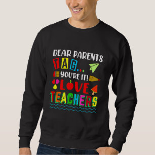 Moletom Caros Pais Dizem Que Ama Engraçado Professor Últim