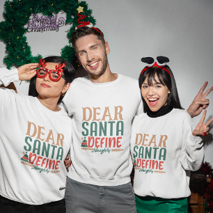 Moletom Caros Papais noeis definem camisola de natal malva