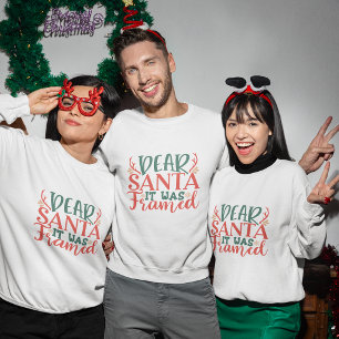 Moletom Caros Papais noeis, foi uma camisola de natal enqu