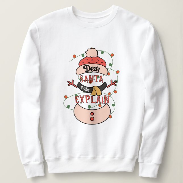 Moletom Caros Papais noeis, posso explicar o natal (Frente do Design)