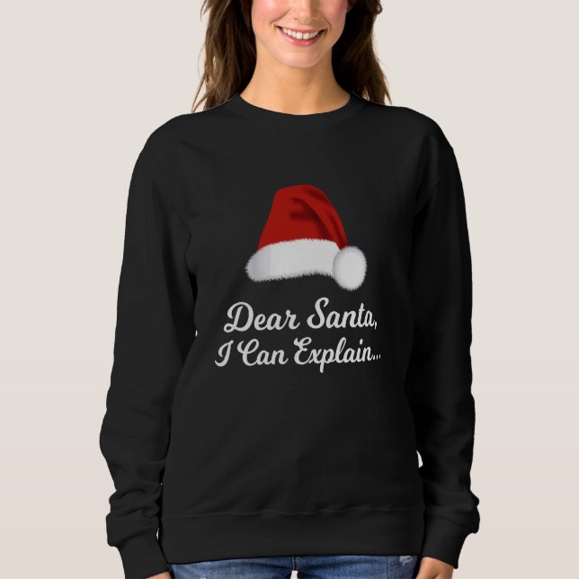 Moletom Caros Papais noeis Que Posso Explicar, Feliz Natal (Frente)