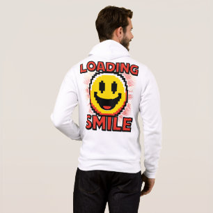 Moletom Carregando Smile – Rosto Sorridente Retro Pixel Ar