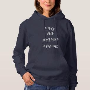 Moletom Carregar De Sua Presença Sempre Adulto Hoodie