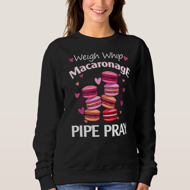 Moletom Carregar Pipoca Macaronagem Pipoca Reze Macaron Ba (Frente)