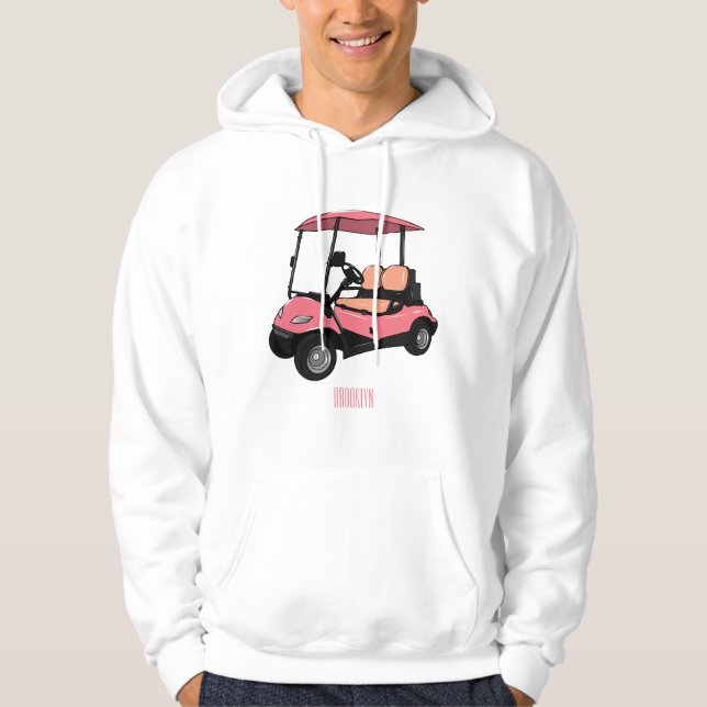Moletom Carrinho de golfe / desenho animado de buggy de go (Frente)
