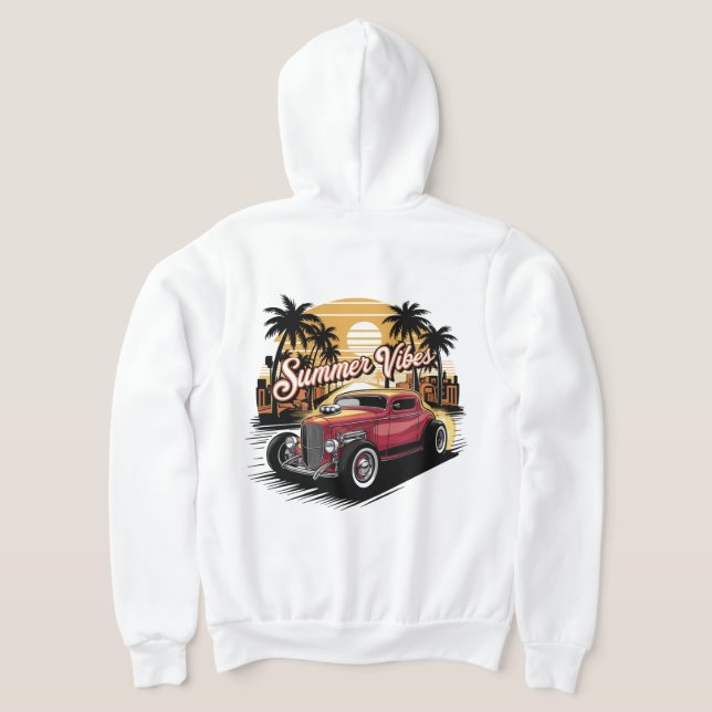 Moletom Carro Clássico Vibrações de Verão (Postura das costas)