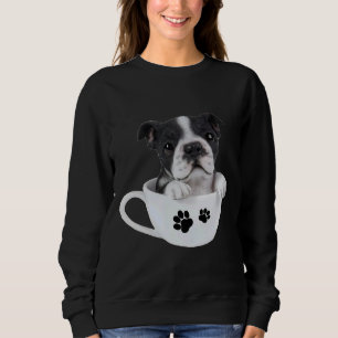 Moletom Carro de Café de Boston Terrier