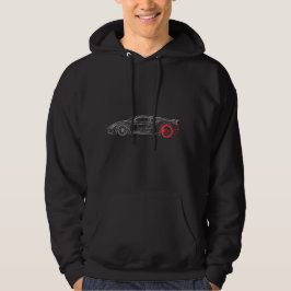 Moletom Carro Hoodie - Redline Drift: Velocidade Elétrica