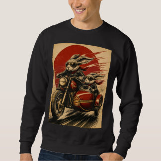 Moletom Carro lateral de motocicleta de coelho