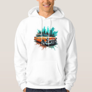 Moletom Carro Retrô com Estilo de Grafite Urbana