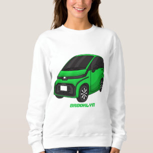 Moletom Carro verde fofo de tamanho micro