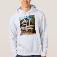 Carro vintage E Garagem, Mens Hoodie