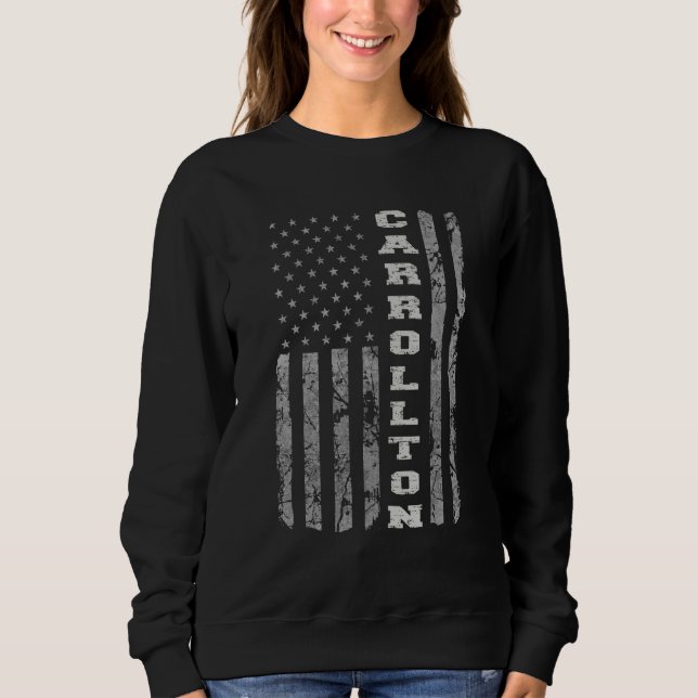 Moletom Carrollton Texas American Flag (Frente)