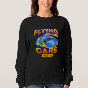 Moletom Carros Voadores Estão Aqui Tecnologia Sci Fi