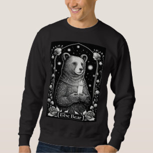 Moletom Carta de Tarot O Urso Urso Grizzly Fofo Ocultismo