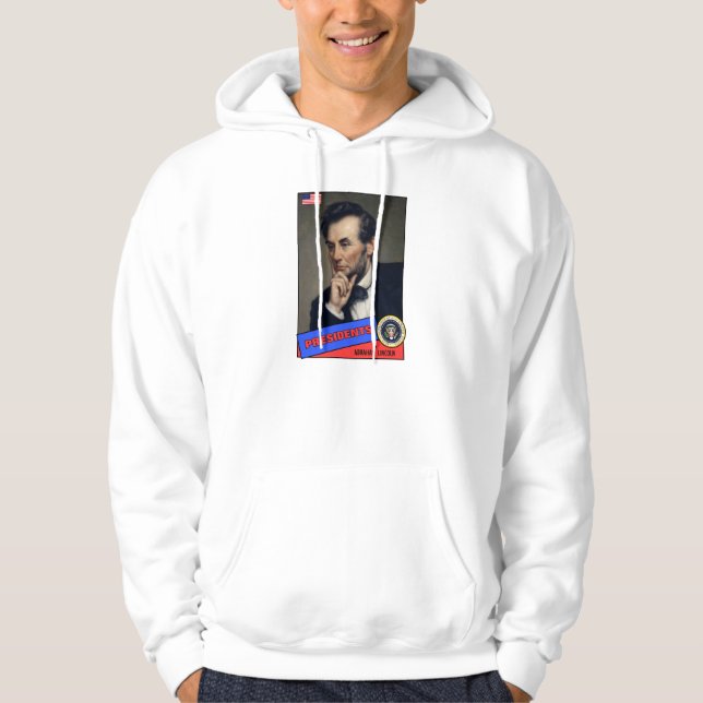 Moletom Cartão de Beisebol Abraham Lincoln (Frente)