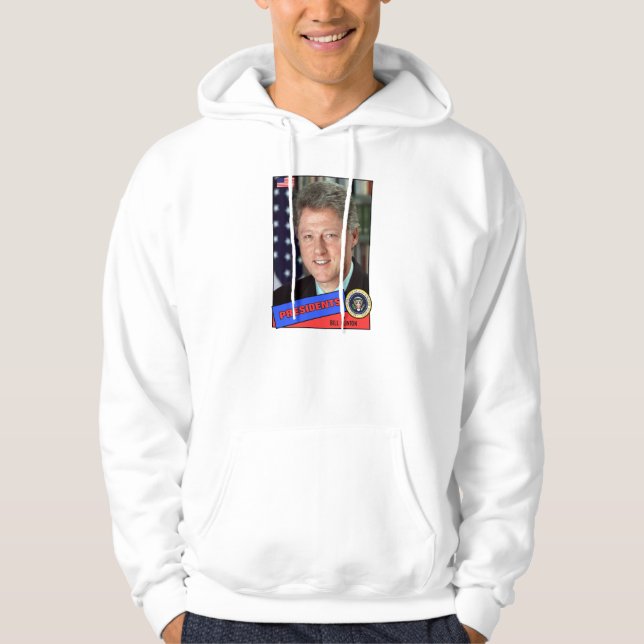 Moletom Cartão de Beisebol de Bill Clinton (Frente)