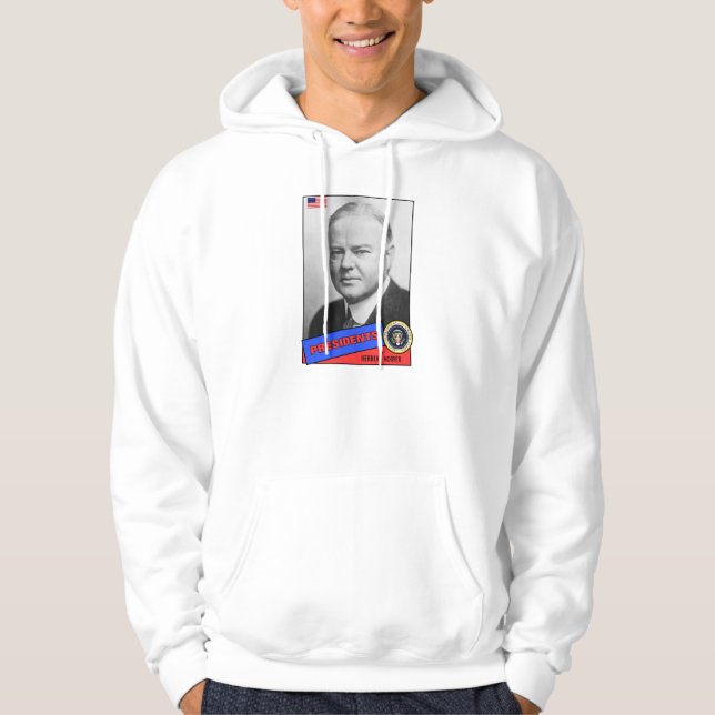 Moletom Cartão de beisebol de Herbert Hoover (Frente)