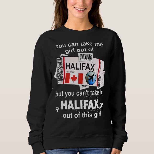 Moletom Cartão de Embarque Halifax  Menina Halifax  Halifa (Frente)