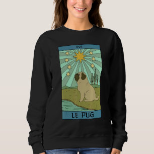 Moletom Cartão Tarô do Cão Pug para Proprietários de Pets