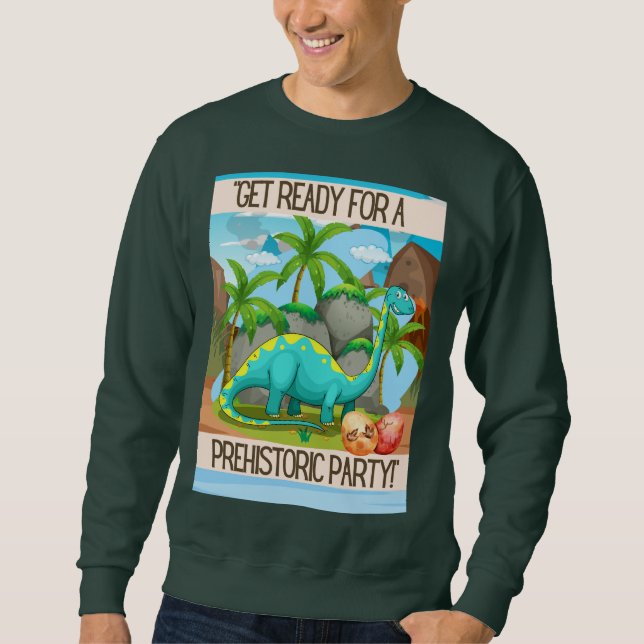 MOLETOM CARTAZ DE DINOSSAURO (Frente)