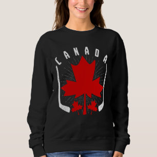 Moletom Cartaz do Orgulho Canadiano de Hóquei em Gelo