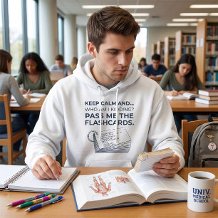 Moletom Cartões de Estudo Engraçados para Estudantes de En
