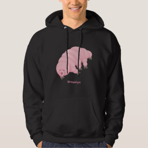Moletom Cartografia de ursos-d'água, cor-de-rosa-branca,
