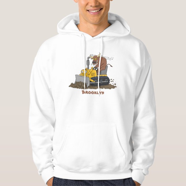 Moletom Cartoon buldozer engraçado (Frente)