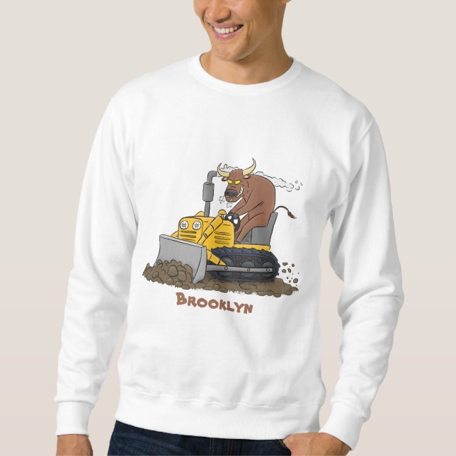 Moletom Cartoon buldozer engraçado (Frente)
