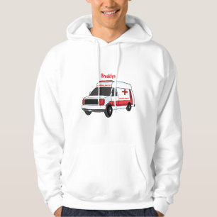 Moletom Cartoon de ambulância vermelha