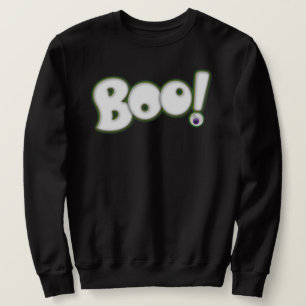 Moletom Cartoon Halloween BOO - Letra tipo fantasma branco