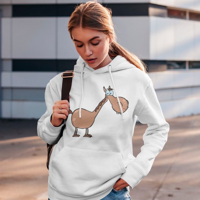 Moletom Cartoon Horse Womens Hoodie (Criador carregado)