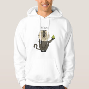 Moletom Cartoon macaco macaco-cauda-leão engraçado